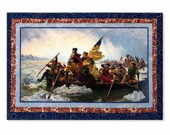 America 250 Anniversary - Limited Edition -Washington Crossing Quilt Kit – Patriotic American History Wall Hanging Fabric Panel