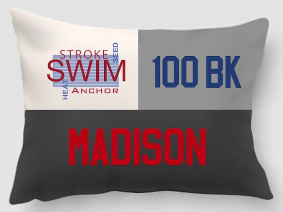 Personalized and Embroidered Decorative pillow. Handmade and fully lined with insert