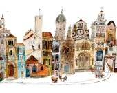 Bespoke street scenes of your travels