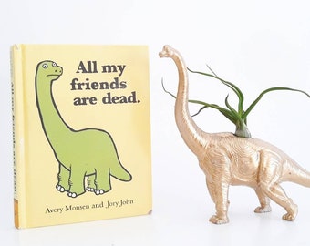 Gold Dino Planter // Dino Room Decor