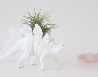 White Dinosaur Planter // Dino Birthday Gifts