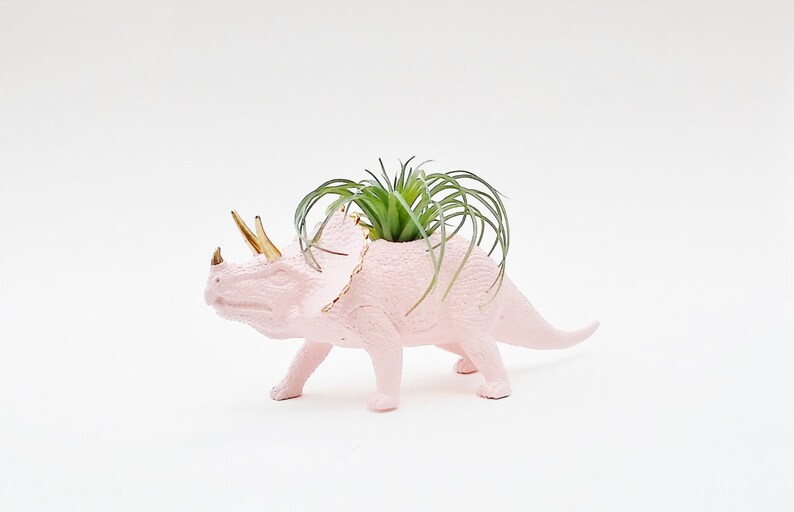 Pink Dinosaur Planter, Air Plant Holder image 2