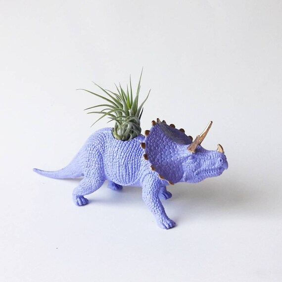 Dino Planter Rose Chrome Mini Planter