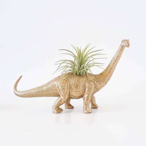 Gold Dino Planter + Mini Planter // Plants // Mini Planters