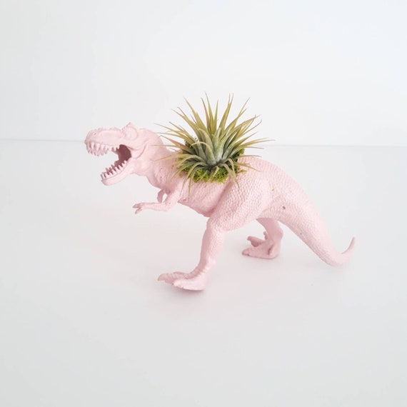 Dino Planter Rose Chrome Mini Planter