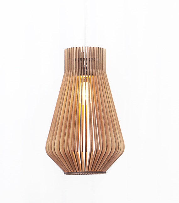 Scandinavian Style Wooden Hanging Lamp Lighting Design Image 0