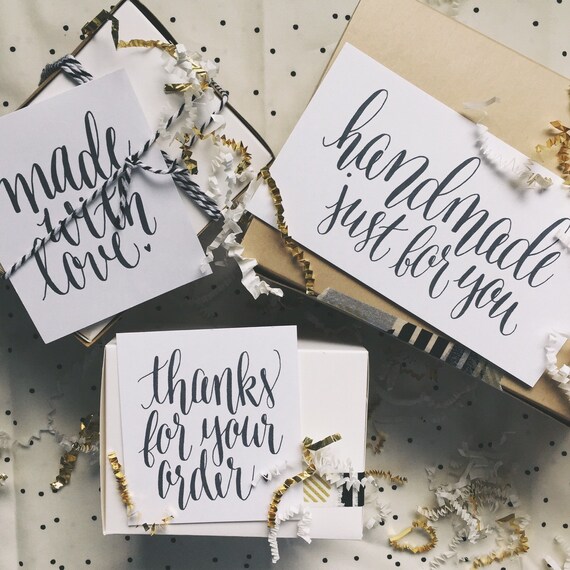 How to make calligraphy labels