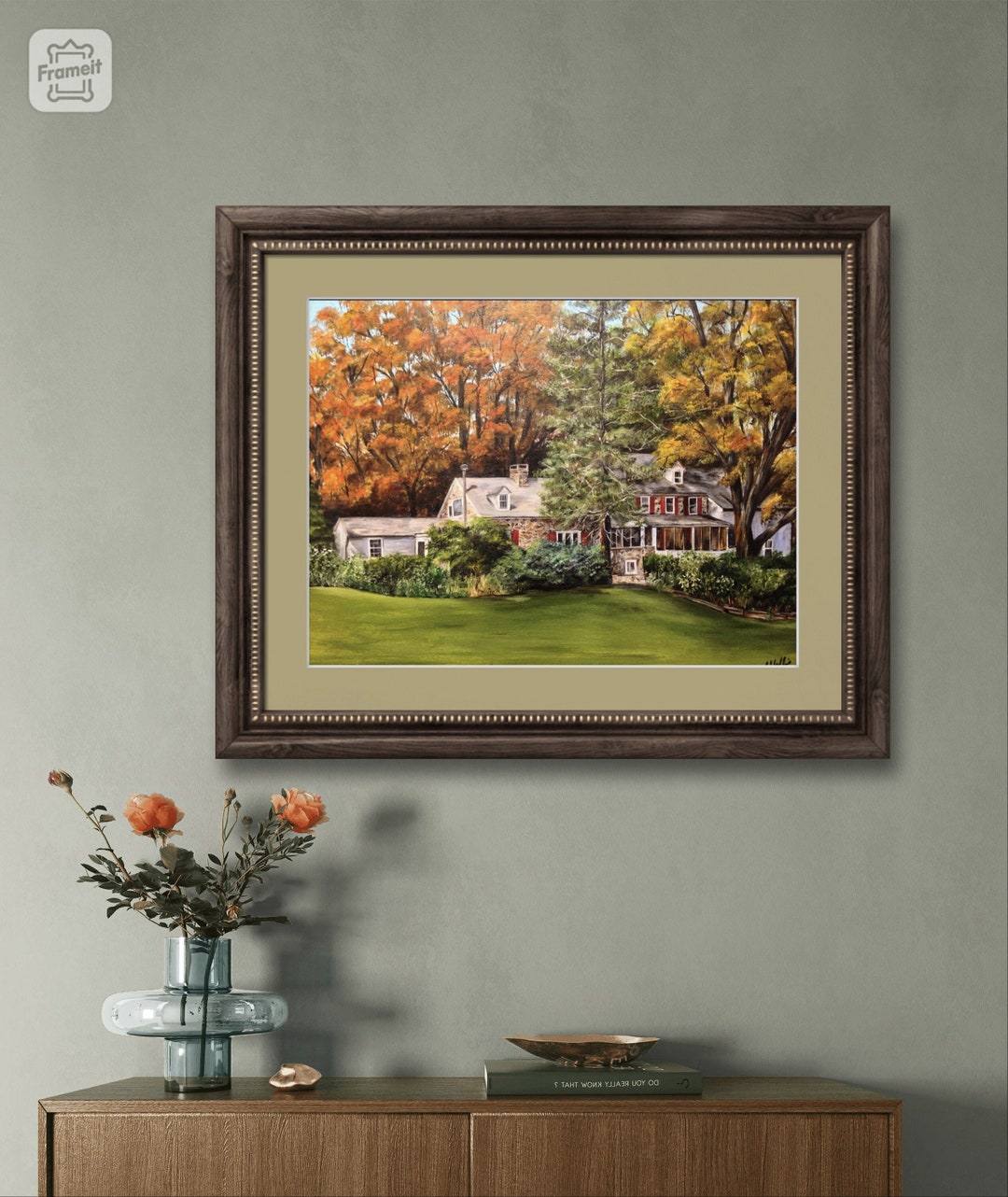 Custom Home Portrait in Oil: Personalized House Illustration - Etsy
