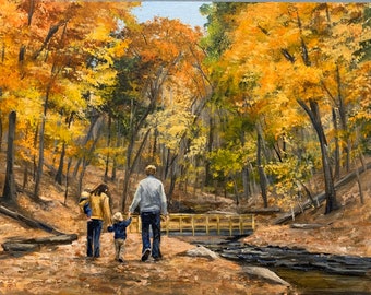 Custom Family Portrait Oil Painting: Photo to Art, Gifts for Mom