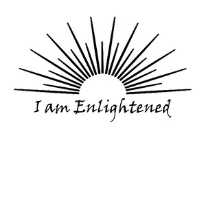 I am Enlightened Decal SVG