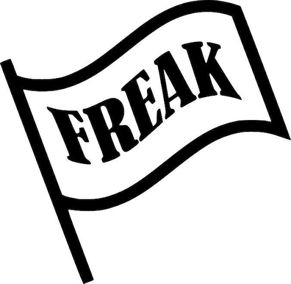 Freak Flag Vinyl Decal Etsy