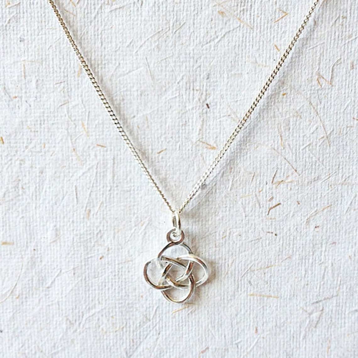 Sterling Silver Celtic Necklace Celtic Knot Necklace Etsy UK