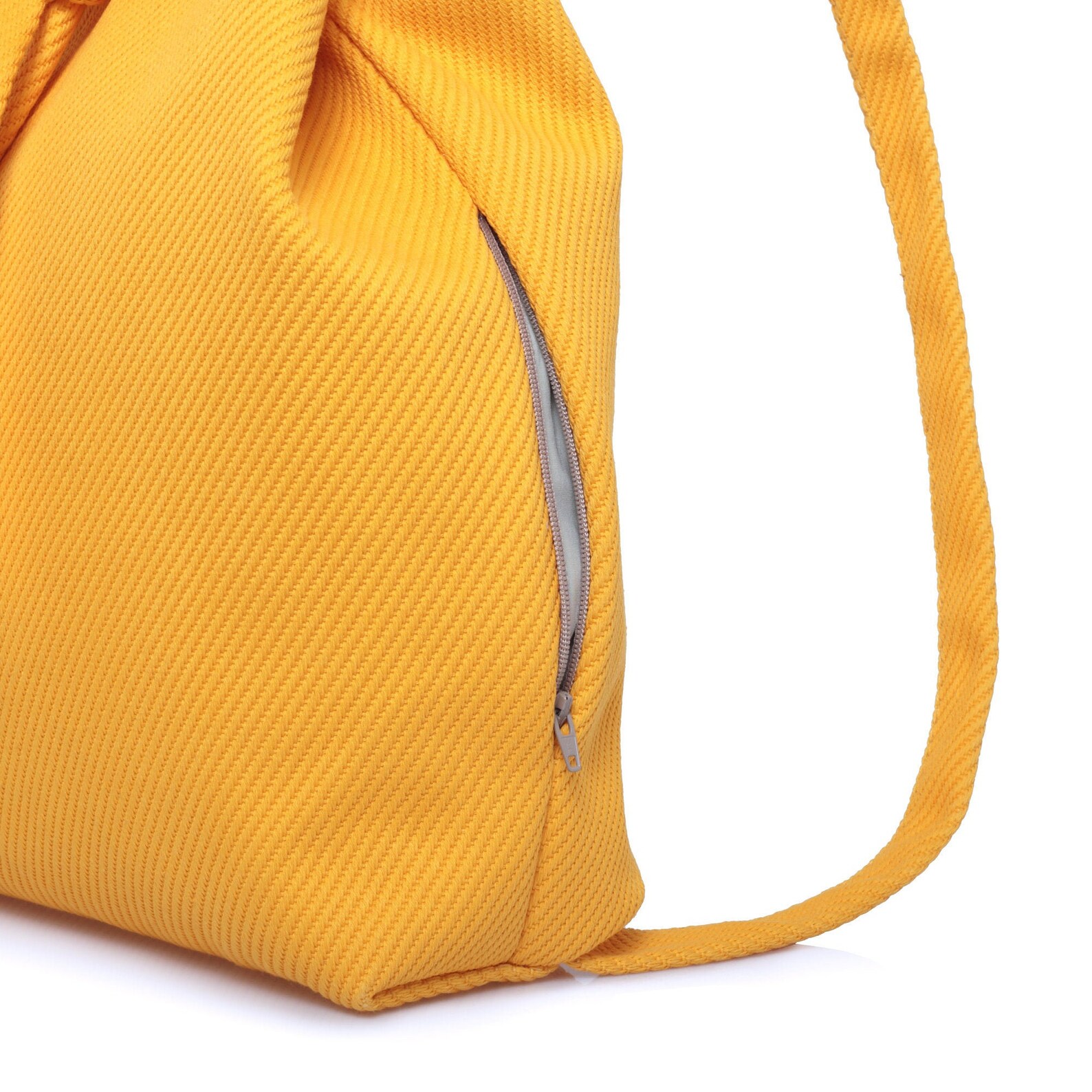 Yellow Vegan Laptop Backpack Purse for Women Etsy