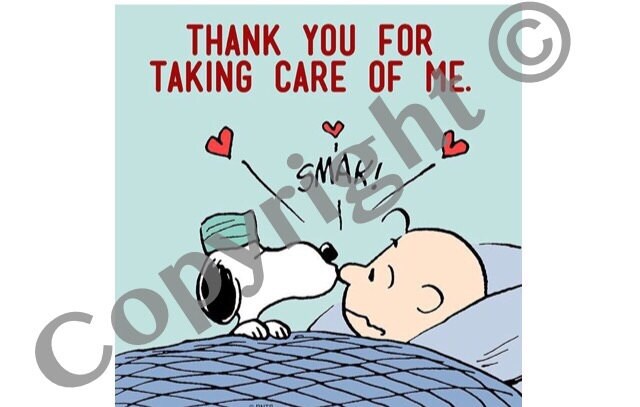 Charlie Brown Instant Download Snoopy Thank You For Taking Etsy