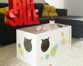 Cat cave / Side Table /Cat bed /Scratching post / Cat furniture / Cat house/ Pet furniture/ Cat-lovers/ Pet-Lovers