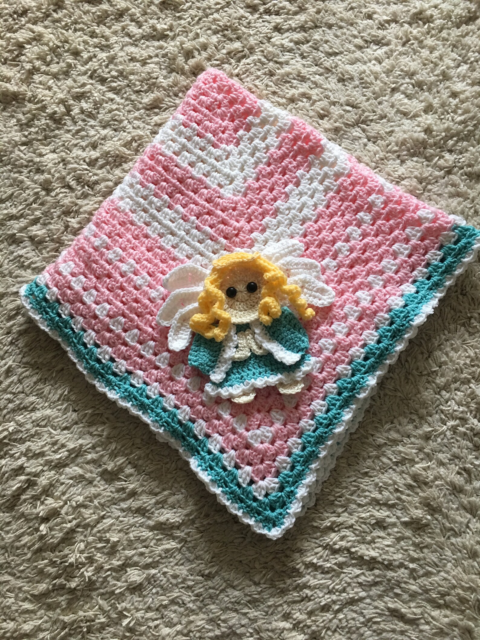 Angel Baby Blanket...ready to Ship Etsy