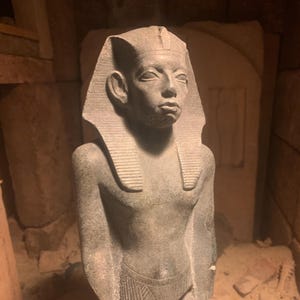 Egyptian statue Museum quality art sculpture replic of 12th dynasty Pharaoh Senusret