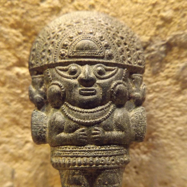 Réplique d'artefact de couteau de cérémonie Inca précolombien Tumi / Timu - Art péruvien