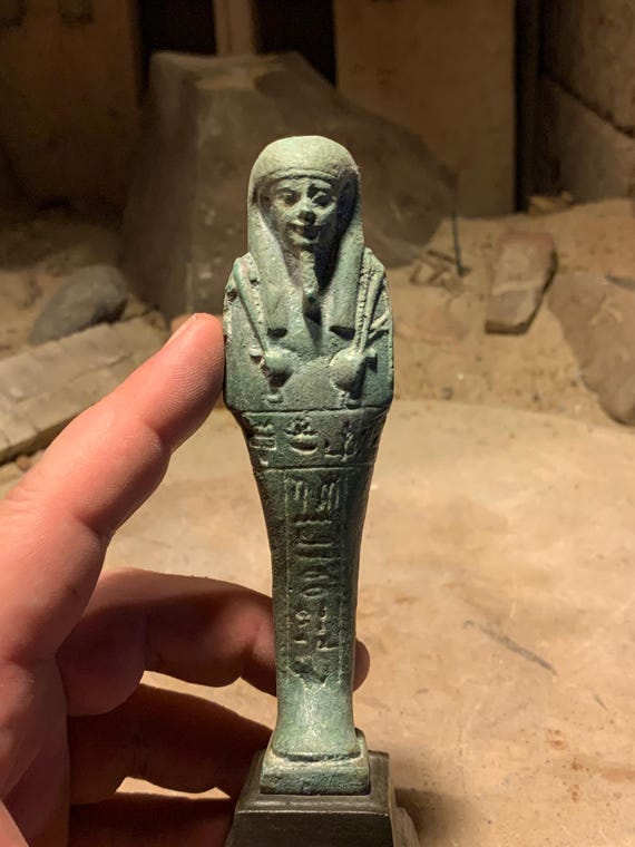 Egyptian statue Ushabti / Shabti mummy figure replica for work in the afterlife