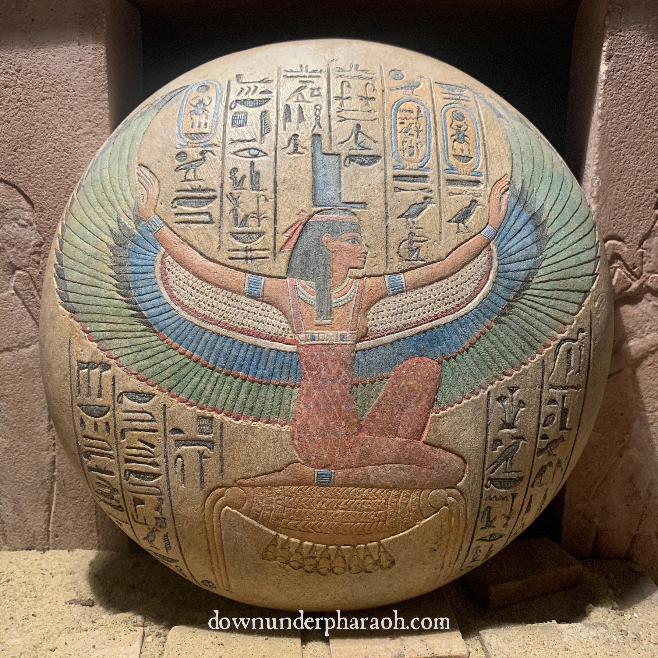 Isis Egyptian art Goddess of powerful magic & mothers. Wall feature