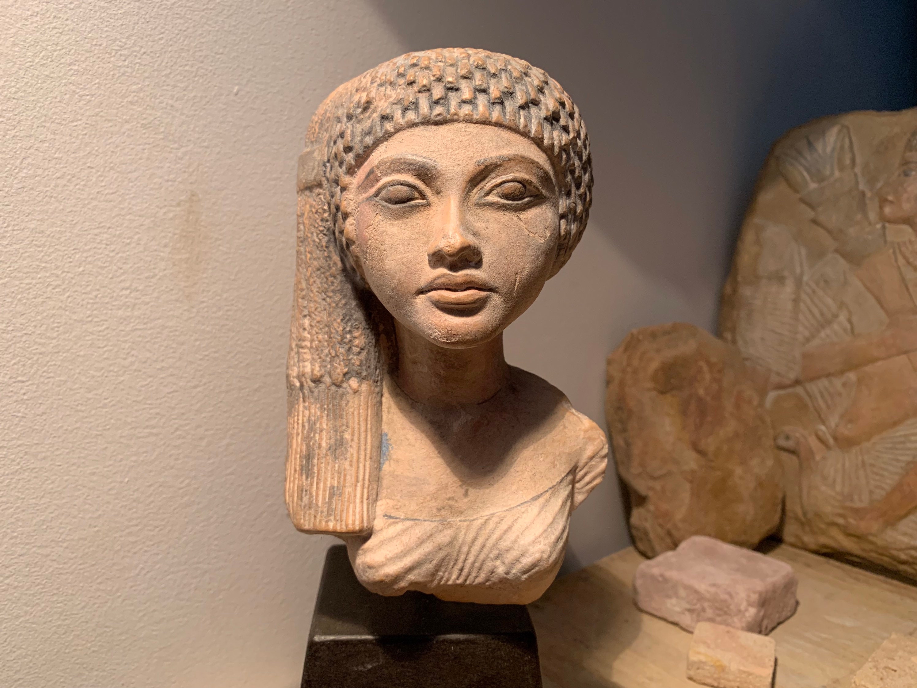 Ancient Egyptian statue Amarna princess. Daughter of Nefertiti