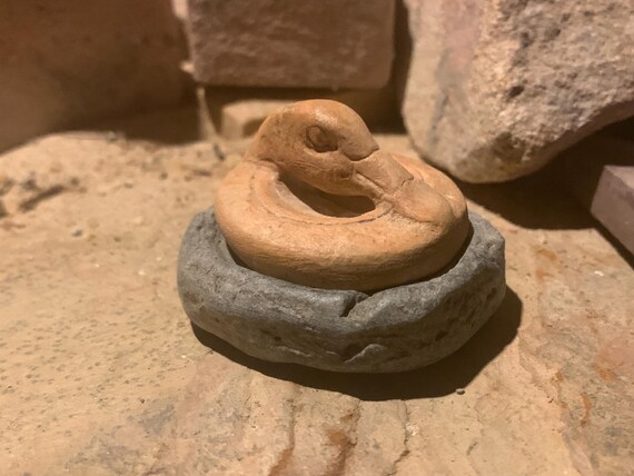 Babylon - Marduk priest seal & impression museum replica. Neo-Babylonian period