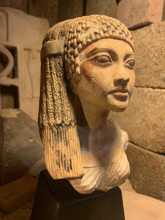 Ancient Egyptian statue Amarna princess. Daughter of Nefertiti