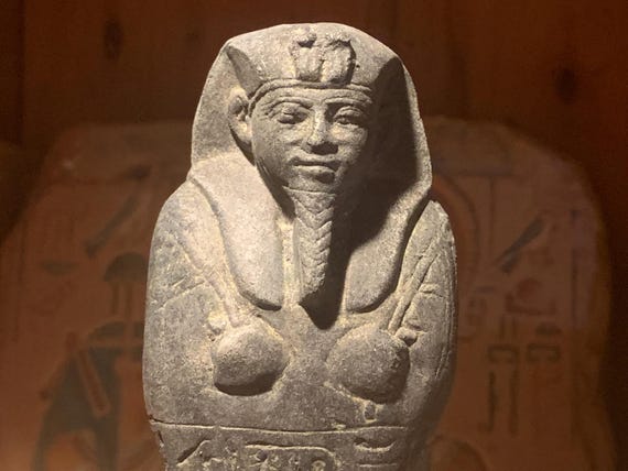 Egyptian statue / Kushite King ushabti figure of Senkamanisken. Sculpture / statuette