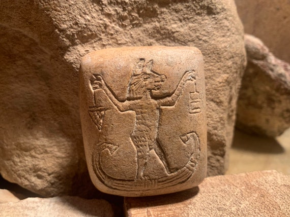 Mesopotamia - Lamashtu Cuneiform tablet replica - Assyrian / Babylonian amulet