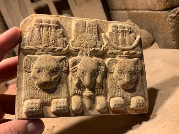 Egyptian / Nubian / Sudan art sculpture. Kingdom of Kush. Amun, Apedemak,Amesami