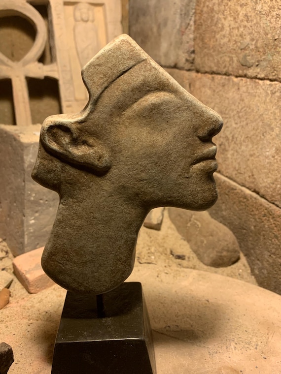 Akhenaten - Egyptian art replica relief inlay from Amarna period - 18th dynasty