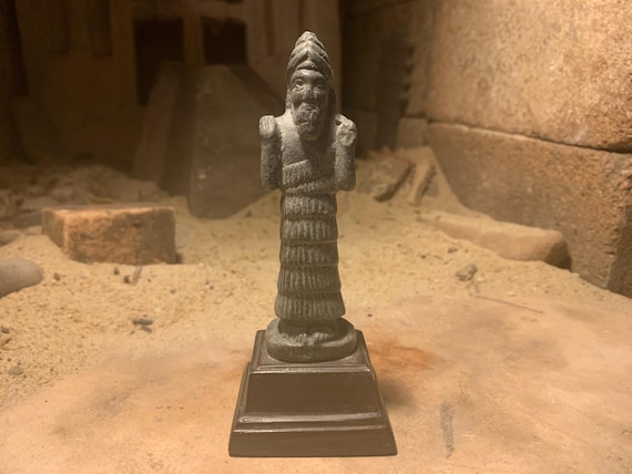 Sumerian statue replica. Lord Enki Statue.