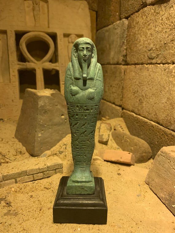 Egyptian statue -  Ushabti / Shabti figure replica. 26th dynasty sculpture.
