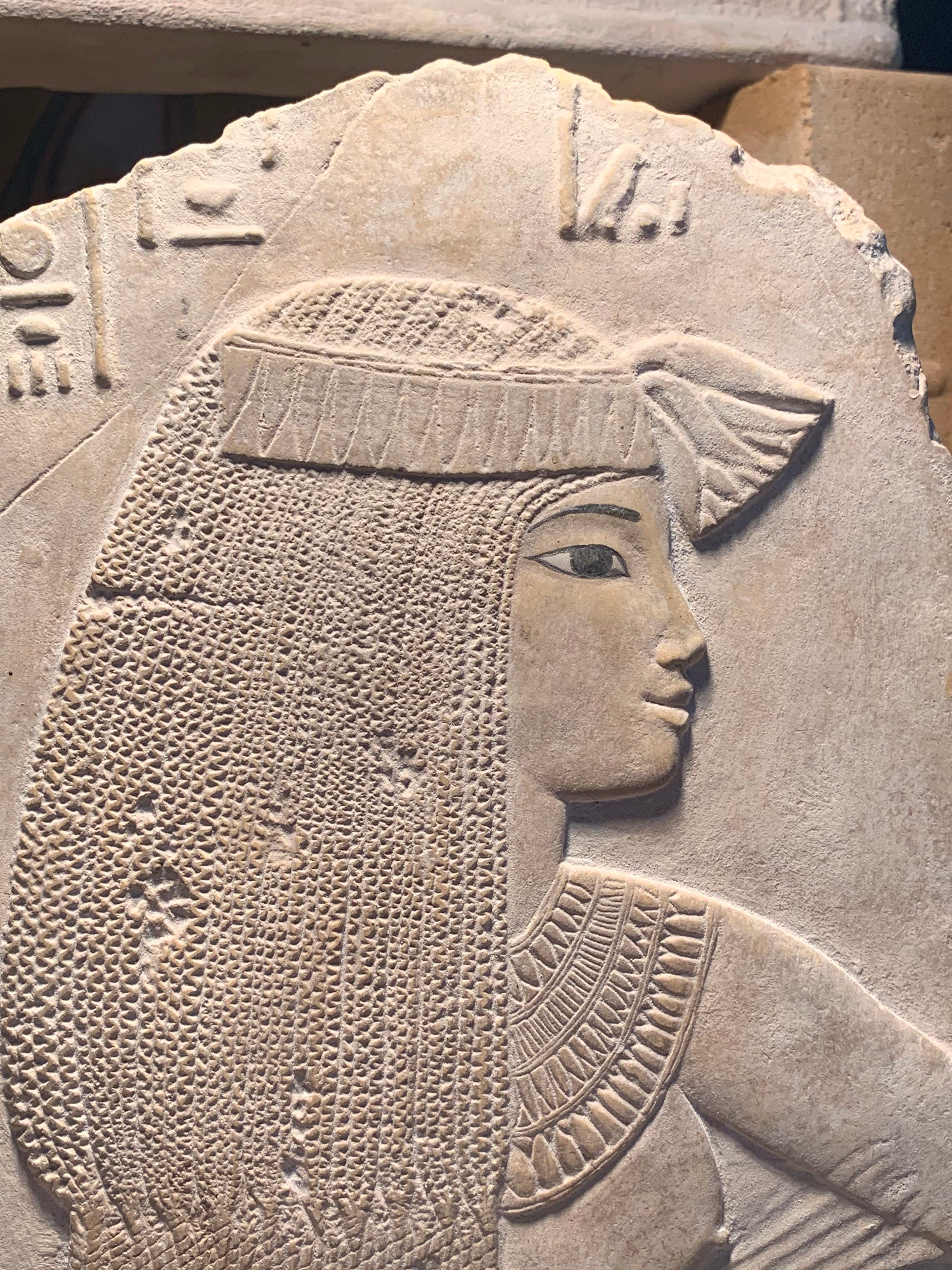 Egyptian art wall relief highlight from the tomb of Ramose