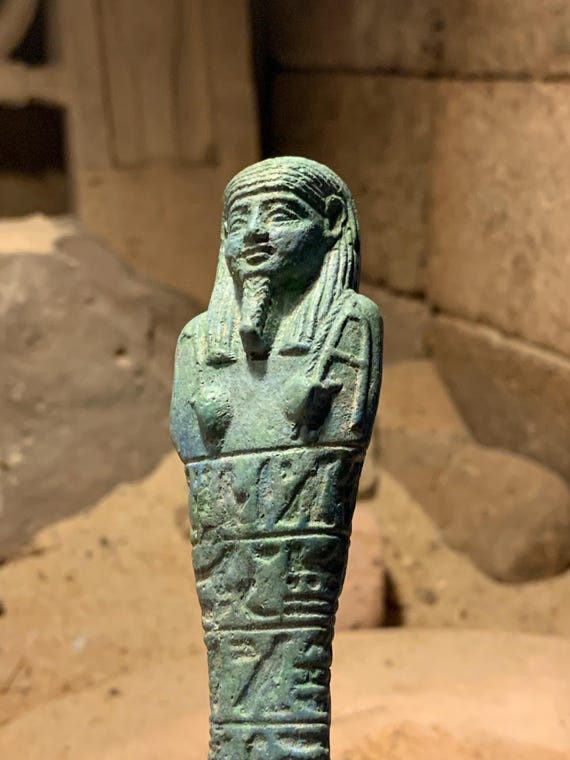 Egyptian statue Ushabti / Shabti mummy figure replica for work in the afterlife