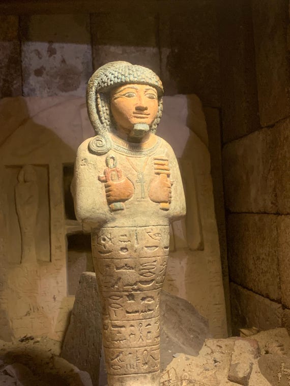 Egyptian statue Ushabti / Shabti figure of the Royal mystic - Prince Khaemwaset 19th dynasty - Son of Ramses the great