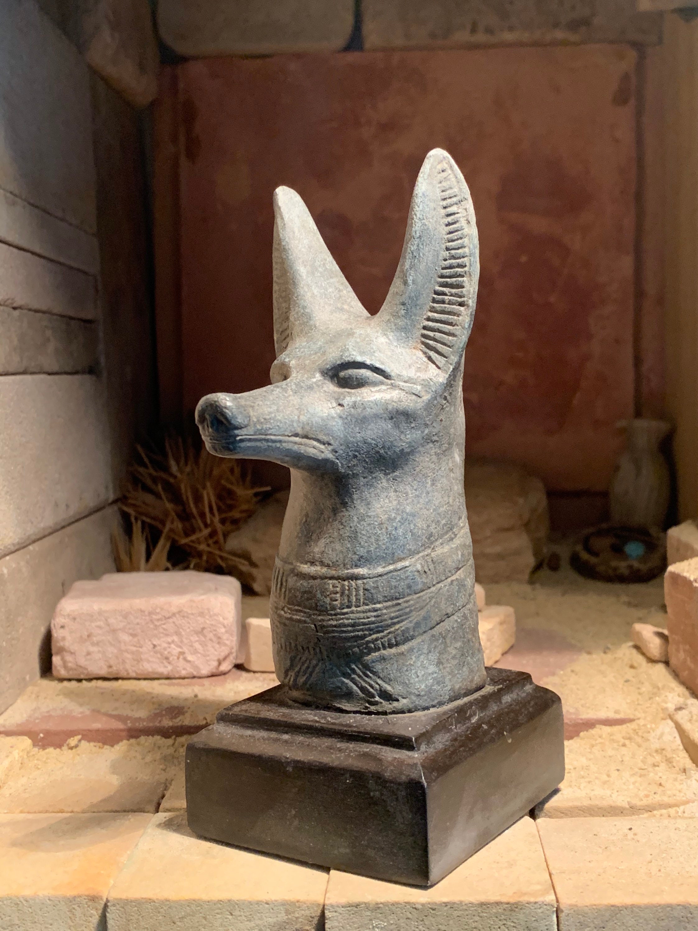 ancient anubis statue