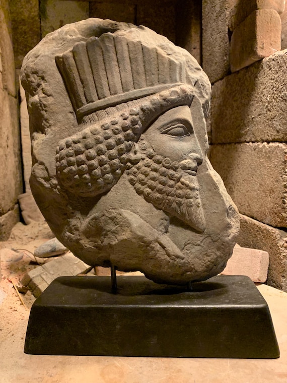 Persepolis sculpture . Darius the Great Palace fragment replica - Persian art