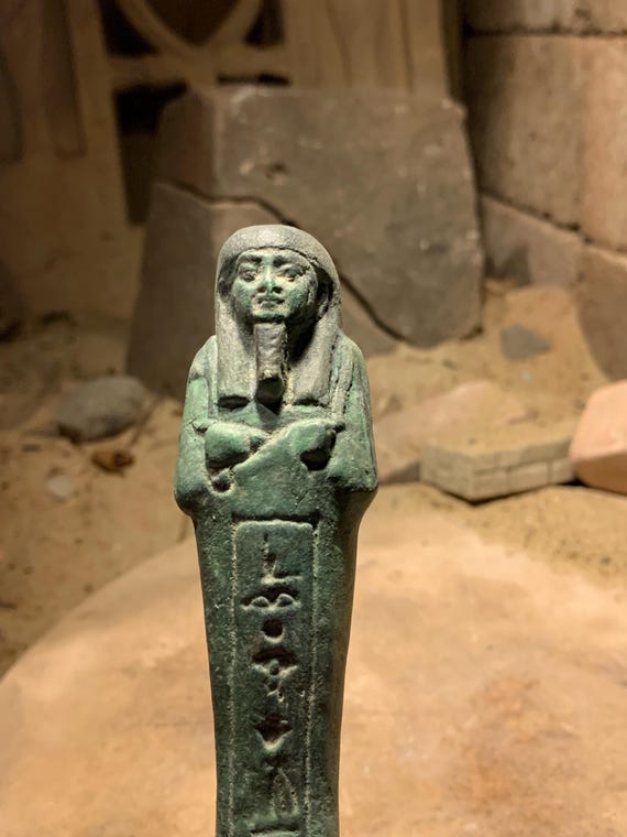 Egyptian statue Ushabti / Shabti mummy figure replica for work in the afterlife