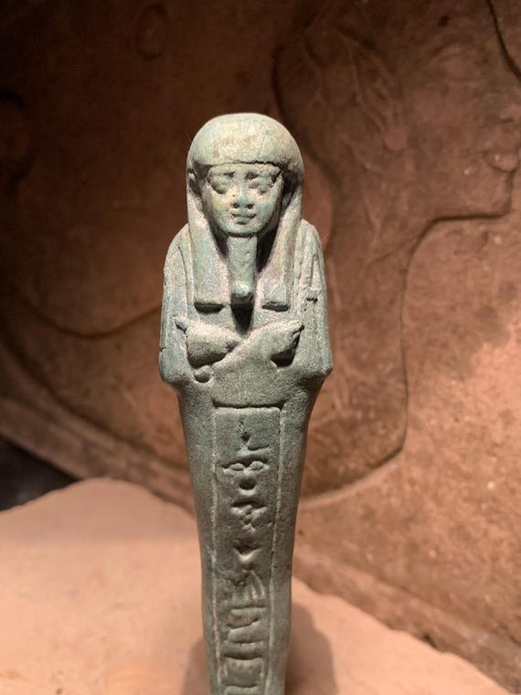 Egyptian statue Ushabti / Shabti mummy figure replica for work in the afterlife
