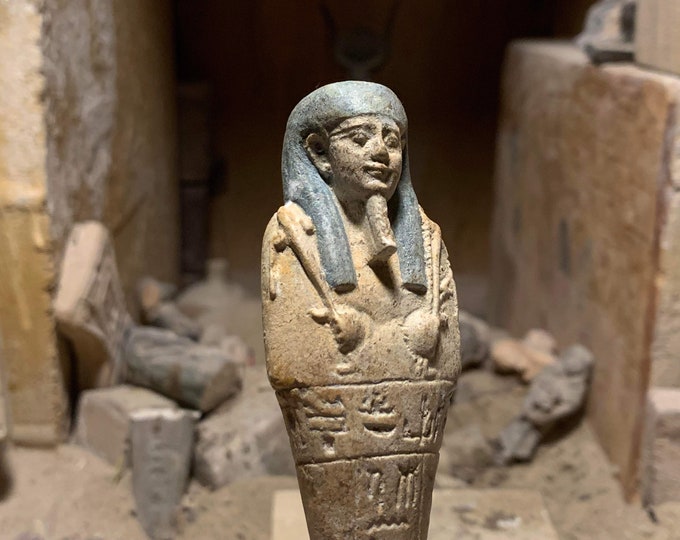 Egyptian Statue Ushabti / Shabti Mummy Figure Replica for Work in the