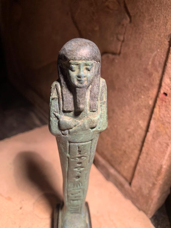Egyptian statue Ushabti / Shabti mummy figure replica for work in the afterlife