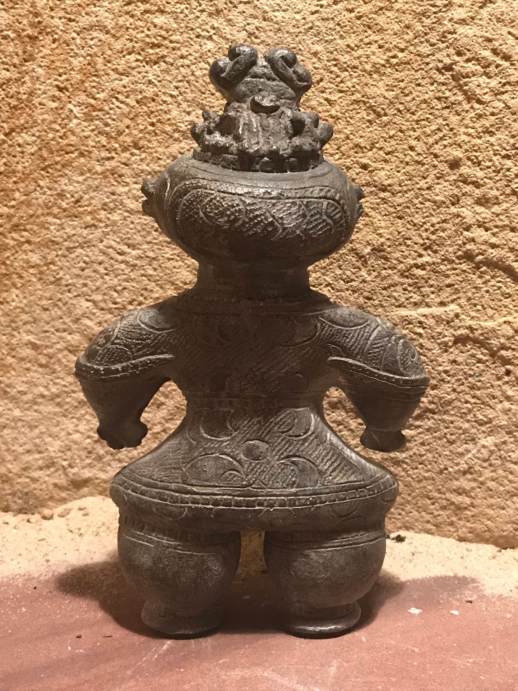 Dogu statue Japanese sculpture Jomon art. Ancient aliens / Chariots of