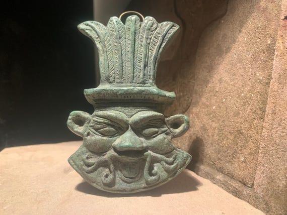 Egyptian art / sculpture - Bes amulet - Domestic protection god of childbirth, mothers