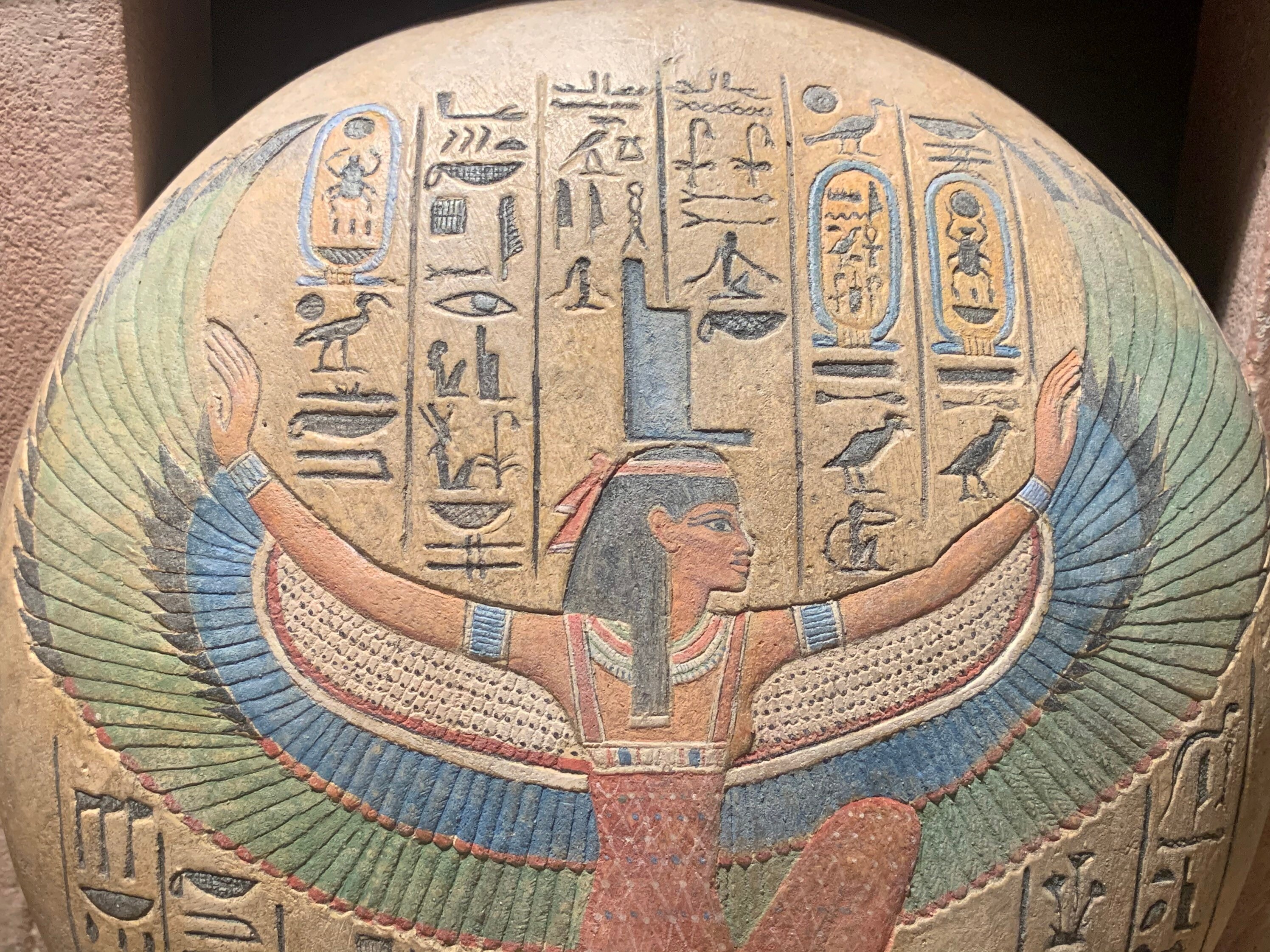 Isis Egyptian art Goddess of powerful magic & mothers. Wall feature