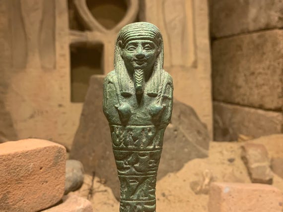 Egyptian statue Ushabti / Shabti mummy figure replica for work in the afterlife