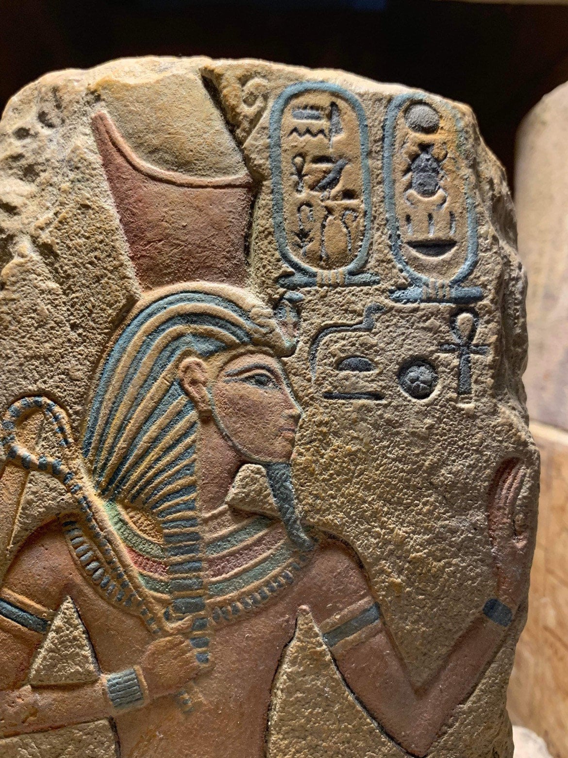 Egyptian art - Tutankhamun / Tutankhamen relief fragment - King Tut ...