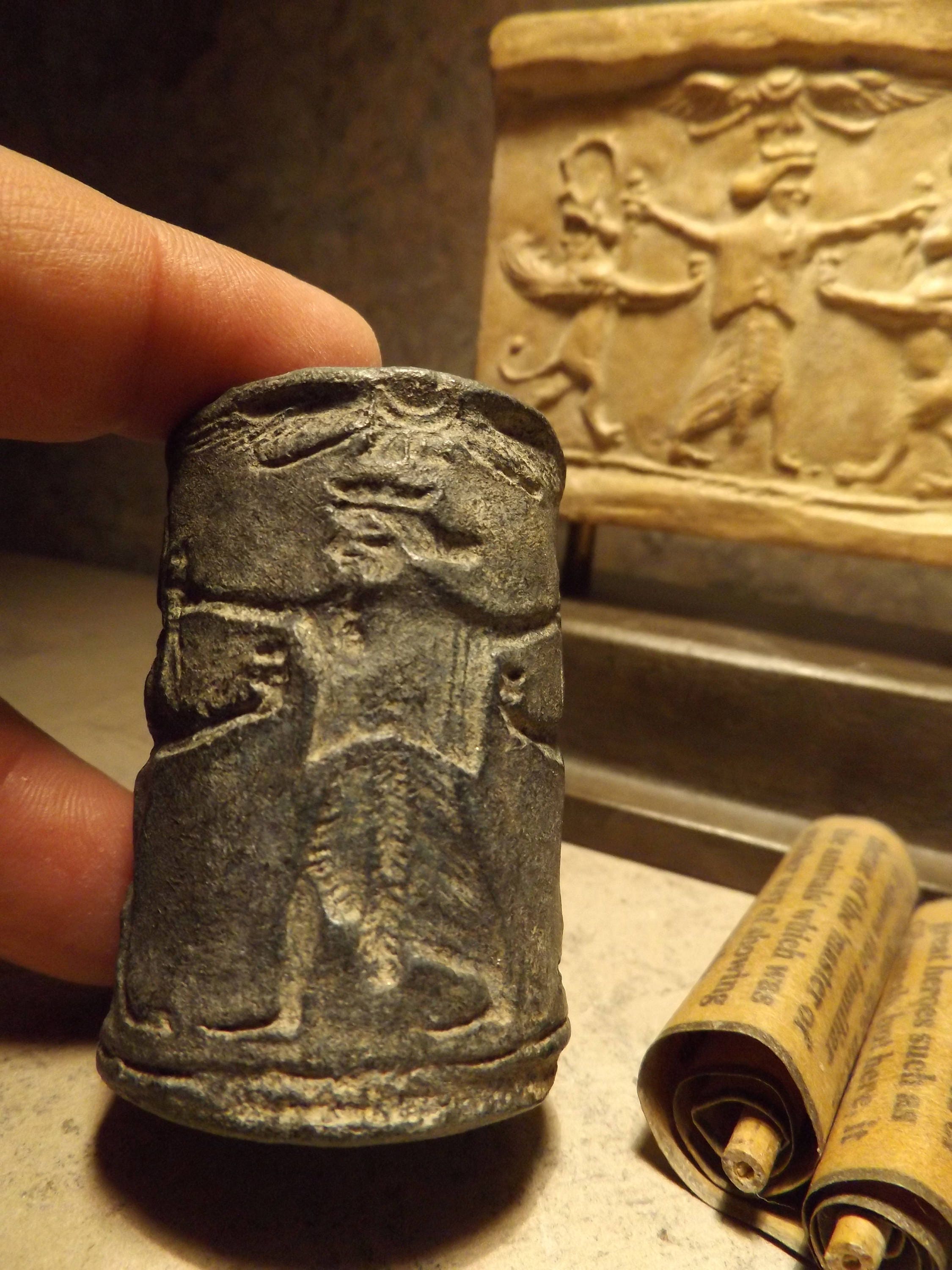 Mesopotamia / Persian cylinder seal & impression replica Achaemenid period