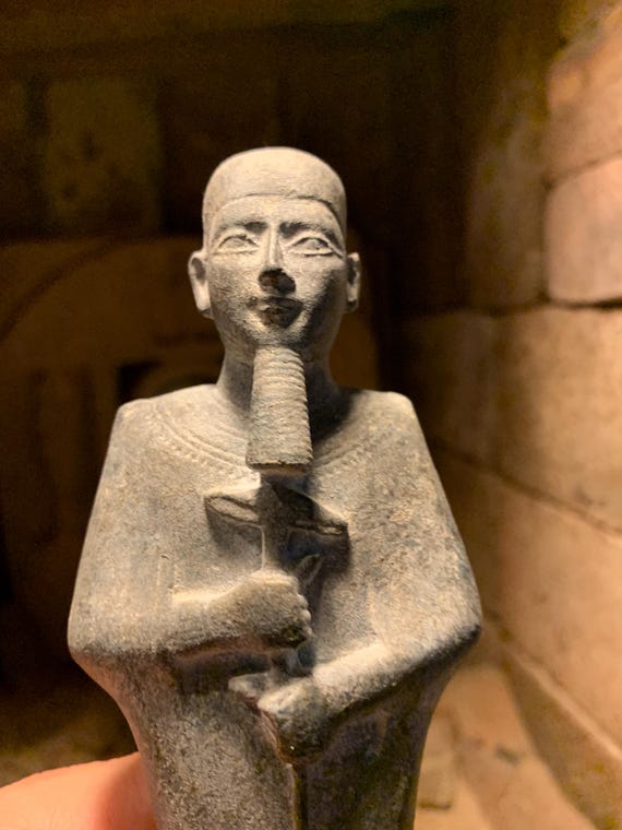 Egyptian statue replica of the creator God Ptah. Patron of arts & creativity.*
