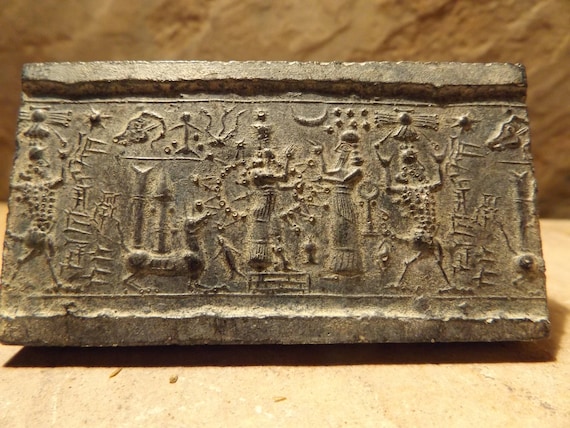 メソポタミア文明 円筒印章 礼拝図 古代文明 神話 楔形文字 バビロン 1430 古代メソポタミア 楔形文字 紀元前3500年頃 粘土文書シュメール